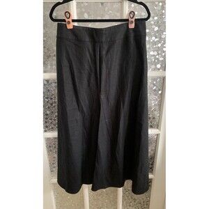 City DKNY Linen Maxi Skirt Sz 12 Minimalist Classic
